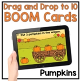 Boom Cards - Pumpkin Drag & Drop to 10