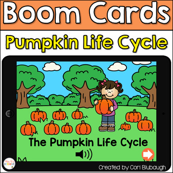 Preview of Boom Cards - Pumpkin Life Cycle