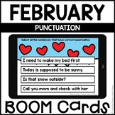 Boom Cards™ |  Punctuation at the end of Sentence |  Febru