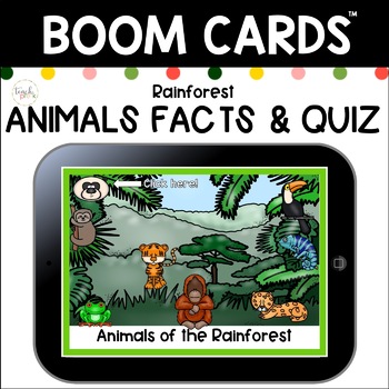 Rainforest Animals Fact Cards Teaching Resources | TPT