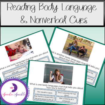 Preview of Boom Cards - Reading Body Language & Nonverbal Cues (Distance Learning)