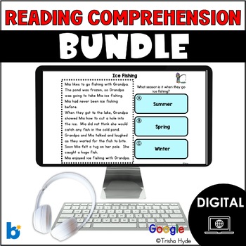 Preview of Digital Reading Comprehension Bundle | Boom Cards | Google Slides