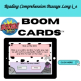 Boom Cards Reading Comprehension Passage  Long i_e (K-1)