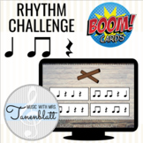 Boom Cards Rhythm Challenge: Quarter, eighth, quarter rest