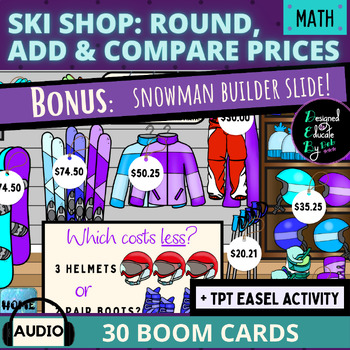 Preview of Ski Shop: Round, Add & Compare Totals