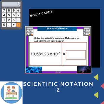 Preview of Boom Cards: Scientific Notation 2