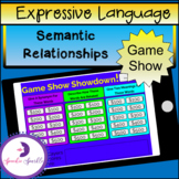Boom Cards - Semantic Relationships Gameshow (Distance Learning)