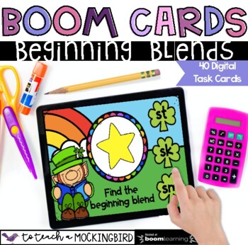 Preview of Boom Cards - Shamrock Blends