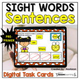Boom Cards Sight Words Building Simple Sentences Pre Primer 