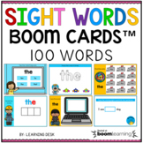 Fry's First 100 Sight Words Boom Cards for Kindergarten Fi