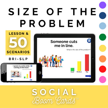 Preview of Size of the Problem BOOM CARDS™