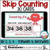 Boom Cards | Skip Counting by 2's 3's and 4's |  Distance 