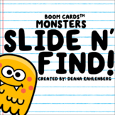 Boom Cards™️ Slide N' Find!- Monsters