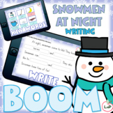 Boom Cards Snowmen At Night Book Companion Writing and Voc