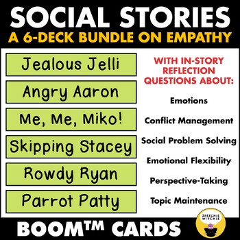 Preview of Boom™ Cards Social Stories Bundle: Conflict Management & Social Problem Solving