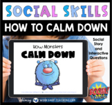Boom Cards Social Story How Monsters Calm Down SEL Distanc