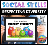 Boom Cards Social Story How Monsters Respect Diversity SEL