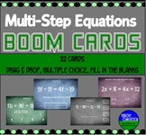 Boom Cards:  Solving Multi-step Equations