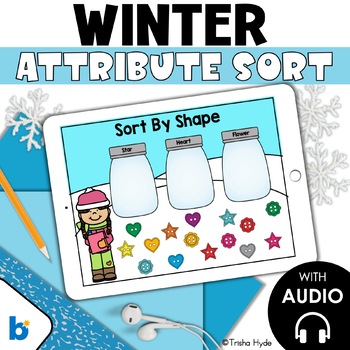 Preview of Sorting by Attribute | Winter | Boom Cards