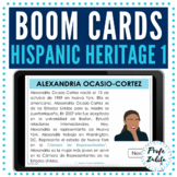 Boom Cards Spanish Hispanic Heritage Month Readings | Biog