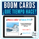 Boom Cards for Weather in Spanish  El Tiempo using ¿Qué ti