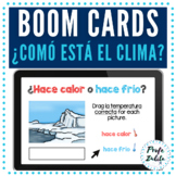 Boom Cards for Weather in Spanish using ¿Cómo está el clima?