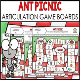 Speech Therapy Summer Boom Cards Articulation Games| ANT PICNIC