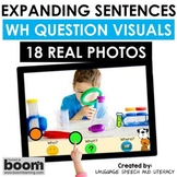Expanding Sentences Boom Cards Speech Therapy, Real Photos