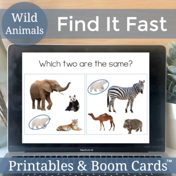 Wild Zoo Animal Speech Therapy Games | Hybrid Device and Printable | Boom  Cards