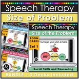 Speech Therapy Boom Cards™ Size of Problem Activities BUNDLE