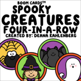 Boom Cards™️ Spooky Creatures Four-in-a-Row