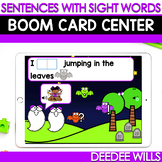 Boom Cards for Sentence with Sight Words - First Grade - October