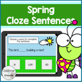 Boom Cards™ | Spring Cloze Sentences