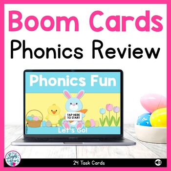 Preview of Boom Cards™ Spring Phonics Review