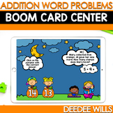 Boom Cards for Addition Word Problems - First Grade - October