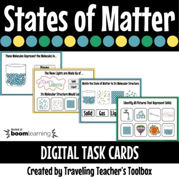 Preview of Boom Cards States of Matter Distance Learning