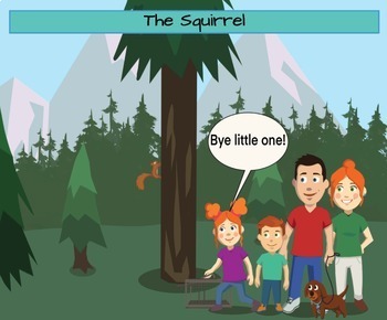 Preview of Story Grammar Marker®-Boom™ Cards-The Squirrel (Story 1-Series 1)