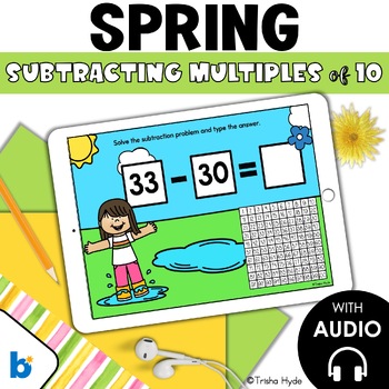 Preview of Subtracting Multiples of 10 | Subtracting within 100 | Boom Cards