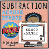 Subtraction Across Zeroes | Boom™ Cards | Distance Learning