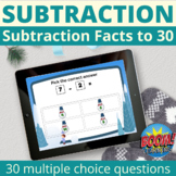 Boom Cards Subtraction Facts to 30 Winter