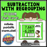 Subtraction with Regrouping | Boom™ Cards | Distance Learning