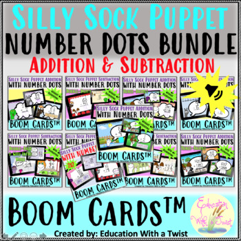 Preview of Boom Cards™ Tap the Number Dots Huge Bundle Distance Learning