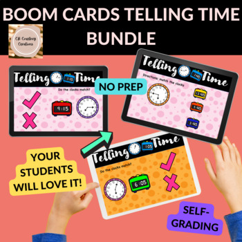 Preview of Bundle Boom Cards Telling Time
