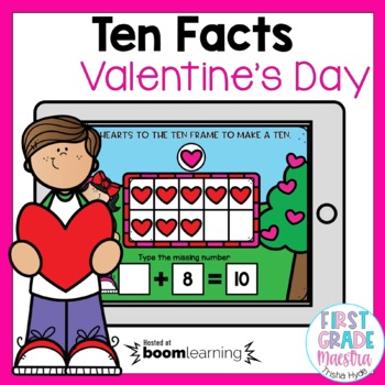 Preview of Boom Cards Ten Facts Valentine's Day