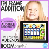 Boom Cards™ ● Ten Frame Addition ● Summer/Beach Theme