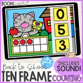 Boom Cards™ ● Ten Frame Counting ● Number Activity 0-10 ● 