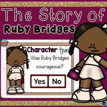 Preview of Boom Cards The Story of Ruby Bridges Character Traits