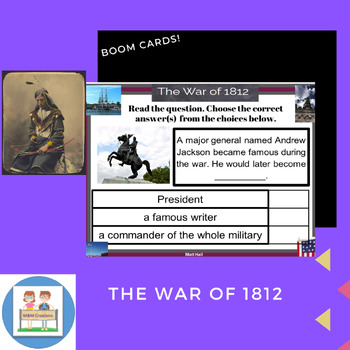 Preview of Boom Cards: The War of 1812