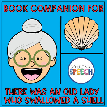 Preview of There Was an Old Lady Who Swallowed a Shell Book Companion | Boom Cards