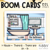 Boom Cards™ There is - There are - On - In (Theme : HOUSE)